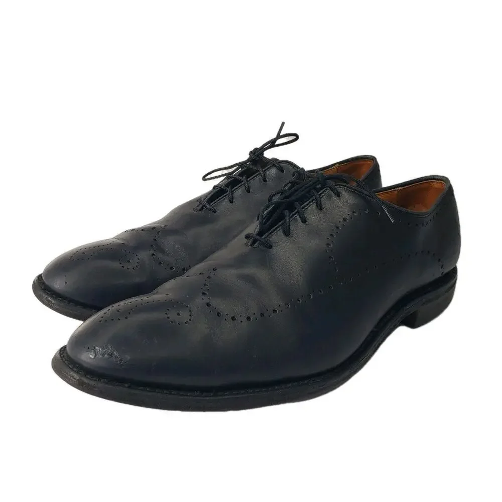 Allen Edmonds FAIRFAX Oxfords 11.5 D Black Wholecut Leather Dress Brogue USA
